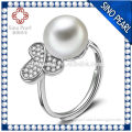 AAA 8-9 MM engagement 925 silver original pearl ring PR002